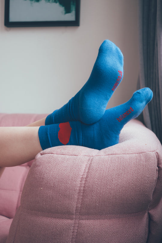 Heartsteps  socks - Cobalt Blue