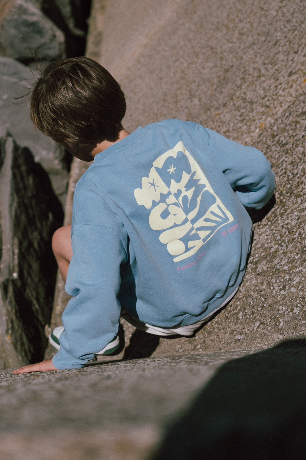 Feeling Alive Sweatshirt - Sky - kids