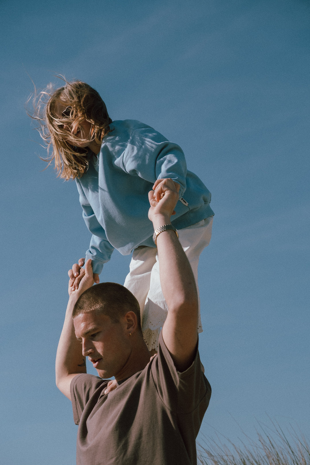 Feeling Alive Sweatshirt - Sky - kids