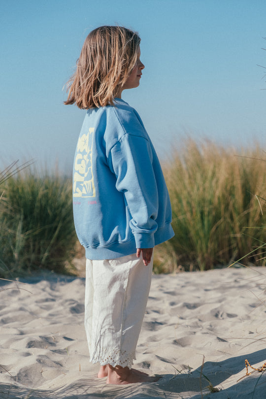 Feeling Alive Sweatshirt - Sky - kids