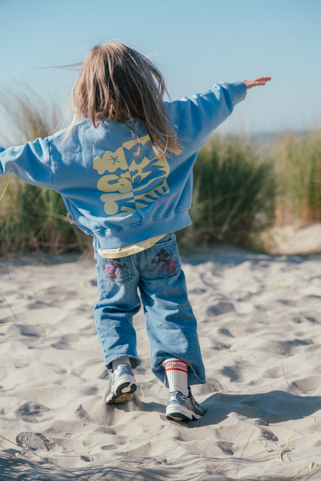 Feeling Alive Sweatshirt - Sky - kids